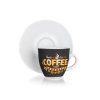 šálek + podšálek  90ml COFFEE&CUPCAKES keramický