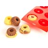 forma na bábovičky  6ks 29,5x17,5x3,5cm silikon ČRV CULINARIA