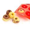 forma na bábovičky  6ks 29,5x17,5x3,5cm silikon ČRV CULINARIA