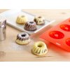 forma na bábovičky  6ks 29,5x17,5x3,5cm silikon ČRV CULINARIA
