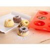 forma na bábovičky  6ks 29,5x17,5x3,5cm silikon ČRV CULINARIA