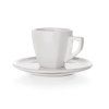 šálek + podšálek  60ml square ALBA porcelánový BÍ
