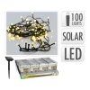 osvětlení vánoční solární  2m 100LED teplá BÍ, drát 36 23826