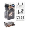 osvětlení vánoční solární  2m 100LED teplá BÍ, drát 37 23826