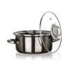 hrnec + skl.poklice pr.20cm 2l METALLIC Black