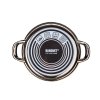 hrnec + skl.poklice pr.20cm 2l METALLIC Black