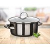 hrnec + skl.poklice pr.20cm 2l METALLIC Black