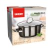 hrnec + skl.poklice pr.20cm 2l METALLIC Black