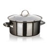 hrnec + skl.poklice pr.22cm 3,7l METALLIC Black