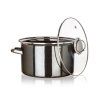 hrnec + skl.poklice pr.26cm 6l METALLIC Black
