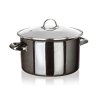 hrnec + skl.poklice pr.26cm 6l METALLIC Black