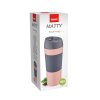 termohrnek 400ml MATTY nerez/silikon RŮŽ