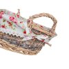 košík ROSES kulatý 30x12cm s uchy proutěný