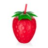 láhev s brčkem 880ml STRAWBERRY PH