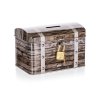 kasička TRUHLA 12,8x8,4x8,4cm plech.HN 35 24258
