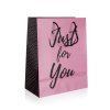 taška dárková 26x32x13cm (L) JUST FOR YOU PINK 35 24479
