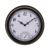 hodiny nástěnné venkovní pr.30cm,PH,sklo,kov ČER-ZLA/BÍ 35 24665