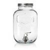 láhev 5200ml skleněná s kohoutkem, kov.víčko