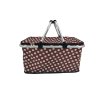 košík nákupní skládací 48x24x28cm Al+polyester mix dekorů