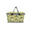košík nákupní skládací 48x24x28cm Al+polyester mix dekorů