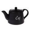 čajník 1,0l ČAJ, BLACK, d12,5x14cm, keramika