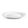 talíř d24cm mělký, PURE PRAKTIK, bílý porcelán