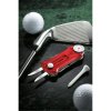 Kapesní nůž GOLF TOOL, červený transparentní