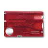 Karta Swiss Card Nailcare, červená transparentní