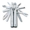 Kleště SWISS TOOL X, stříbrné, kožené pouzdro, blister