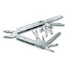 Kleště SWISS TOOL X PLUS, stříbrné, kožené pouzdro