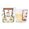 svíčka vonná 120g, VÁNOČNÍ Sněhulák, parafín, DB, sklo