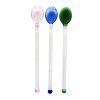 LŽÍCE SET 3KS SKLENENÉ 3BARVY 15X3.2CM
