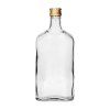 láhev placatka 500ml skleněná s uzávěrem (6ks)