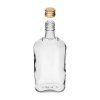láhev placatka 500ml skleněná s uzávěrem (6ks)