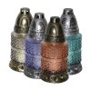 lampa hřbitovní sklo 17cm (30g) (hoří 9hod) paraf. mix barev