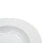 talíř hluboký 25,5cm HONEYCOMB porcelánový BÍ