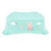 taburetka 1stup. 40x28,v.14cm, pras.PEPA, tyrkys, protiskluz., plast
