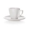 šálek + podšálek  60ml square ALBA porcelánový BÍ (6ks)
