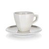 šálek + podšálek 120ml square ALBA porcelánový BÍ (6ks)
