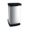 Odpadkový koš DECOBIN pedal 50l - stříbrný
