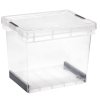 Úložný box EVOLUTION s víkem - 60 l transp/grafit