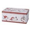 dóza plechová obdél.VÁNOČNÍ, SKŘÍTCI, sada 3díl