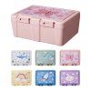 box svačinový 18x13,5x7,5cm s klick uz.,dělený+příbor PH mix barev,mix dekorů